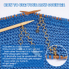 Cow with Sakura Alloy Enamel Pendant Knitting Row Counter Chains HJEW-AB00390-5