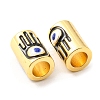 Brass Enamel Beads KK-M247-33G-3
