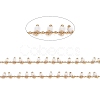 Brass Handmade Glass Beaded Chains CHC-F012-01B-2