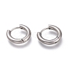 Tarnish Resistant 201 Stainless Steel Huggie Hoop Earrings EJEW-L256-05B-P-1