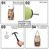 Wood Pendant Decoration WOOD-WH0140-001-4