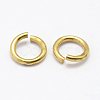 Brass Saw Cut Open Jump Rings KK-P096-08-A-3
