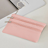 2Pcs 2 Colors PU Leather Zipper Wallets ABAG-LP0001-91B-3
