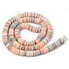 Handmade Polymer Clay Beads Strands CLAY-R089-6mm-108-2