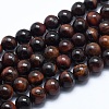 Natural Tiger Eye Bead Strands G-P370-03-8mm-1