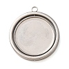 304 Stainless Steel Pendant Cabochons Settings SA-CBA8B85-07P-1