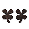 Natural Wenge Wood Pendants WOOD-T023-74-3