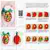 Christmas Theme Needle Felting Keychain Kit with Instructions DIY-F111-03-6