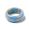 Resin Plain Band Finger Ring for Women RJEW-C034-01F-2