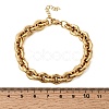 304 Stainless Steel Link Chain Bracelets for Women BJEW-P388-01G-5