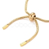 Adjustable Ion Plating(IP) 304 Stainless Steel Slider Bracelet/Bolo Bracelets Making BJEW-F412-04G-3