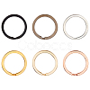 36Pcs 6 Colors Alloy Split Key Rings FIND-CY0001-71-7