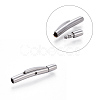 Tarnish Resistant 304 Stainless Steel Bayonet Clasps STAS-E473-01B-P-3