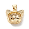 Brass Micro Pave Cubic Zirconia Pendants KK-M240-10F-3
