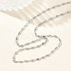 1.5MM 304 Stainless Steel Cuboid Link Chain Necklaces for Women NJEW-G201-03P-2
