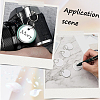 50Pcs Blank Aluminum Keychain KEYC-SP0001-12-4