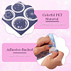 6 Sheets 6 Colors Waterproof PVC Self Adhesive Stickers DIY-TA0013-95-4