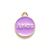 Alloy Enamel Pendants X-ENAM-S124-01B-01A-3