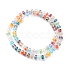 Electroplate Transparent Glass Beads Strands EGLA-H101-03H-3