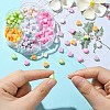 196Pcs 7 Colors Acrylic Bicolor Heart Beads OACR-CJ0001-60-4