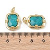 Dyed Natural Imperial Jasper Faceted Pendants GG-CBA4154-02G-02-3