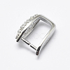 Anti-Tarnish Rhodium Plated 925 Sterling Silver Micro Pave Cubic Zirconia Pendant Bails STER-P034-21P-4