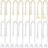8 Pairs 2 Colors 304 Stainless Steel Earring Findings STAS-BBC0009-72-7