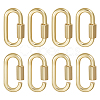 6Pcs Alloy Screw Carabiner Lock Charms FIND-UN0003-31LG-1