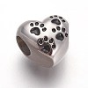 Retro 316 Surgical Stainless Steel European Style Beads OPDL-L013-07AS-2