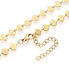 6MM 304 Stainless Steel Shell Shape Link Chain Necklaces NJEW-T016-06G-2