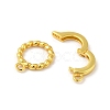 Rack Plating 925 Sterling Silver Fold Over Clasps STER-G038-06G-2