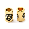 Brass Enamel Beads KK-M247-32G-2