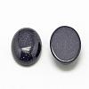 Synthetic Blue Goldstone Cabochons G-R415-14x10-34-2