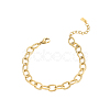 304 Stainless Steel Cable Chain Bracelets STAS-OY012-97G-1