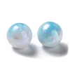 Two Tone Opaque Acrylic Beads SACR-P024-01B-W09-2