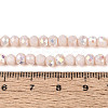 AB Color Plated Opaque Glass Rondelle Beads Strands EGLA-T029-4mm-09C-4