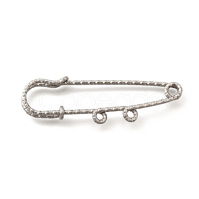 304 Stainless Steel Safety Pins Brooch Findings STAS-K252-11A-P-1