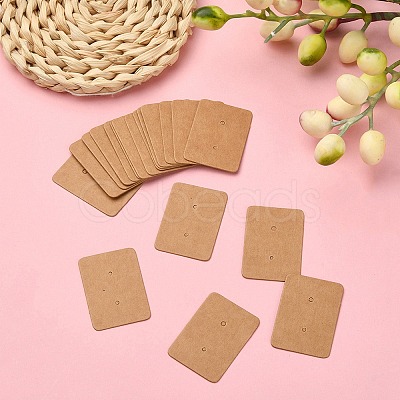 Kraft Paper Jewelry Earring Display Cards CDIS-YW0001-03B-1