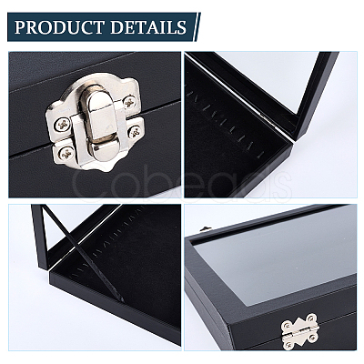 Wood Coverd with PU Leather Necklaces Display Cases AJEW-WH20054-340A-1