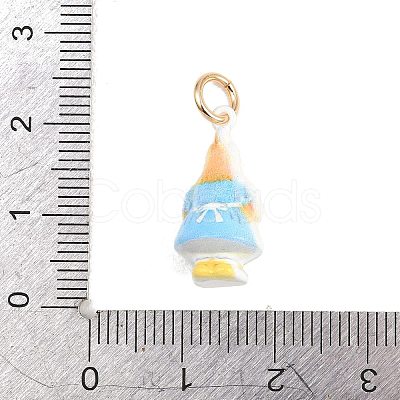 304 Stainless Steel Enamel Pendants STAS-F358-01G-12-1
