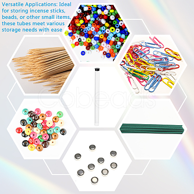 Transparent PC Plastic Bead Storage Tubes AJEW-WH0673-21D-1