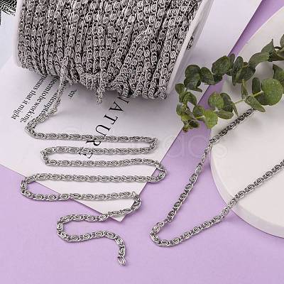 Tarnish Resistant 304 Stainless Steel Lumachina Chains CHS-R009-15-1