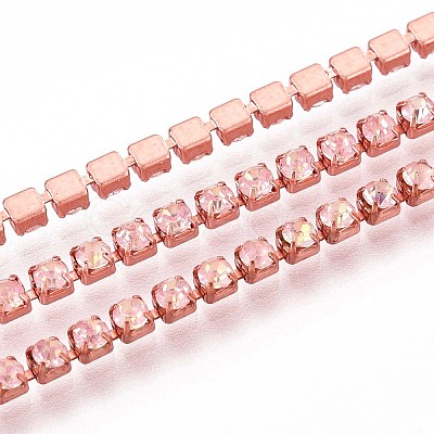 Iron Rhinestone Cup Chains CH-T006-05B-08-1
