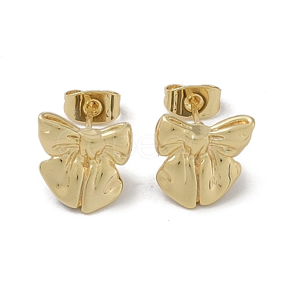 Brass Stud Earring Findings KK-G497-30G-1