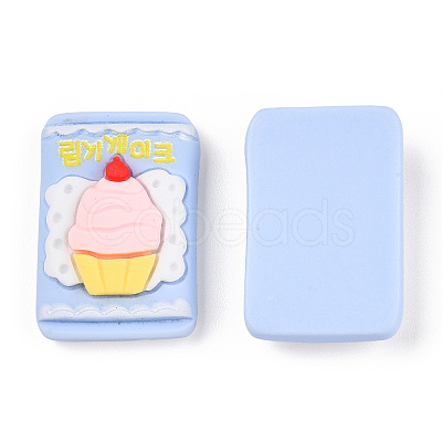 Opaque Resin Imitation Food Cabochons CRES-YWC0002-01E-1