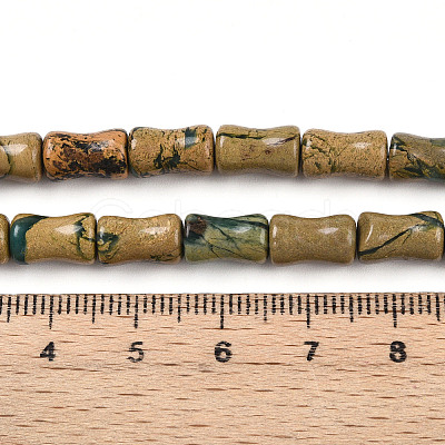 Natural Verdite Stone Beads Strands G-T140-90-1