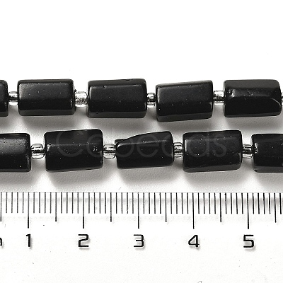 Natural Black Tourmaline Beads Strands G-N327-06-14A-1