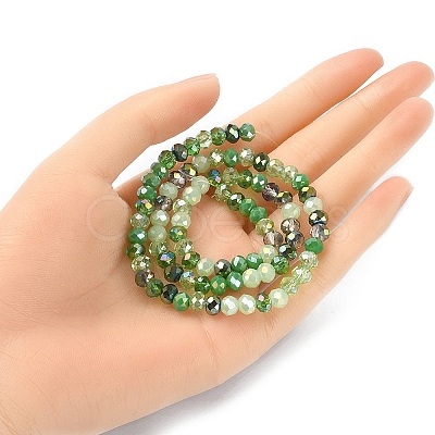 Electroplate Glass Beads Strands EGLA-YW0002-D04-1