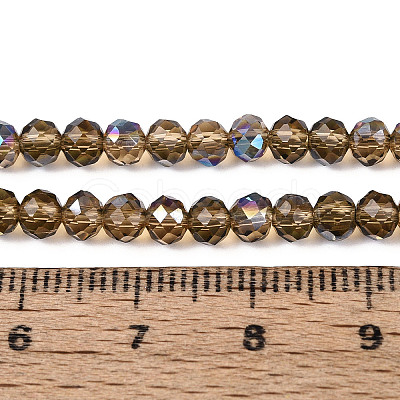 Electroplate Transparent Glass Beads Strands LS-EGLA-N054-T4mm-A03-1