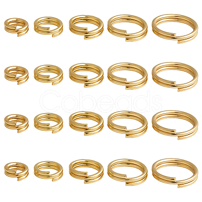 100Pcs Brass Split Rings FIND-HY0005-04B-1